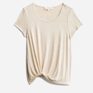 Minial knot front knit top